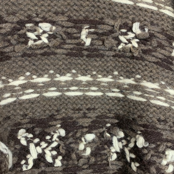 Moda Int’l Wool Full Zip Chunky Knit Sweater Big Lebowski CottageCore Style - Picture 11 of 16